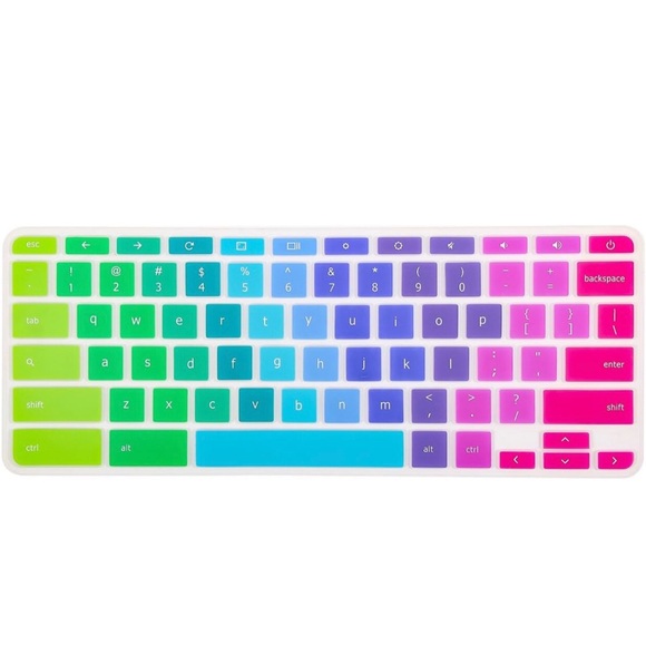 Keyboard Cover Skin rainbow NWOT - Picture 3 of 3